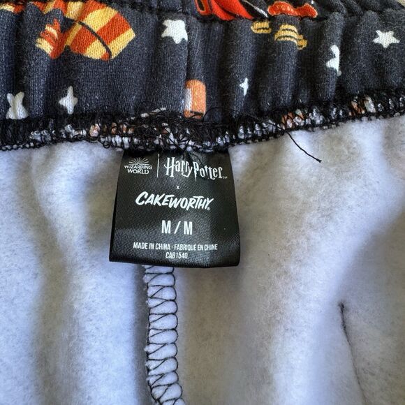 Cakeworthy x Harry Potter Joggers Fleece Pants Graphic 9¾ Unisex Size Medium EUC - Picture 4 of 13